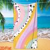Rainbow Gradient Hibiscus Flower Tropical Beach Towel Quick Dry Microfiber Towel For Hawaiian Beach Pool Summer Decor