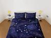 Galaxy Star Duvet Cover Set, Navy Blue and Multicolor Dorm Bedding, Space Print Quilt Cover, Custom Size Bedding Set, Bedroom Set