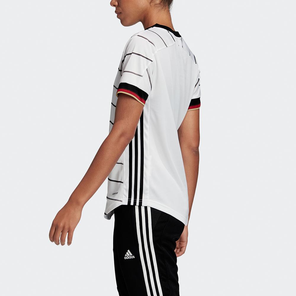 adidas Германия 2020/21 Домашняя футболка Женская с коротким рукавом Футбольная футболка Белая EH6102