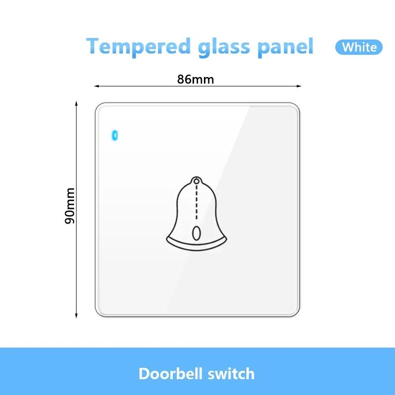 Стандарт Великобритании настенный светодиодный выключатель 2-позиционный розетка питания, 18 Вт быстрая зарядка универсальная двойная 3-контактная вилка USB Type-C стеклянная розетка