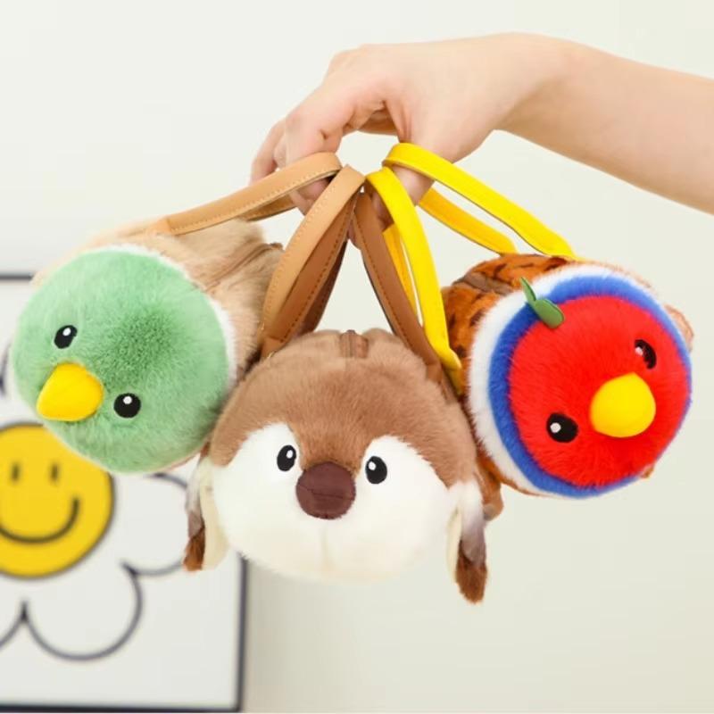 1 шт. Птица Реалистичная Плюшевый Рюкзак Мягкая Женская Модная Кавайная Сумка Через Плечо Милая Мягкая Игрушка Сумка Через Плечо Попугай Плюшевая Сумка Подарок