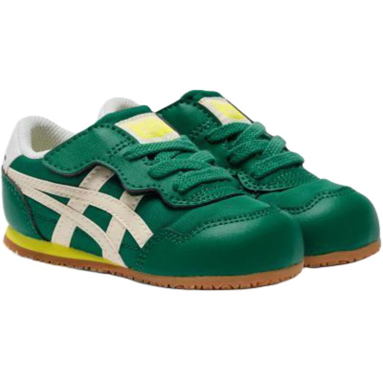 ONITSUKA TIGER Serrano Kids Удобные Мягкие Низкие Кроссовки для Ходьбы Детские кроссовки Зеленый 1184A083-301