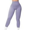 Ребристые штаны для йоги, женские леггинсы с высокой талией для спортзала, однотонные спортивные бесшовные женские леггинсы для фитнеса, тренировки для бега, колготки для тренировок с контролем живота