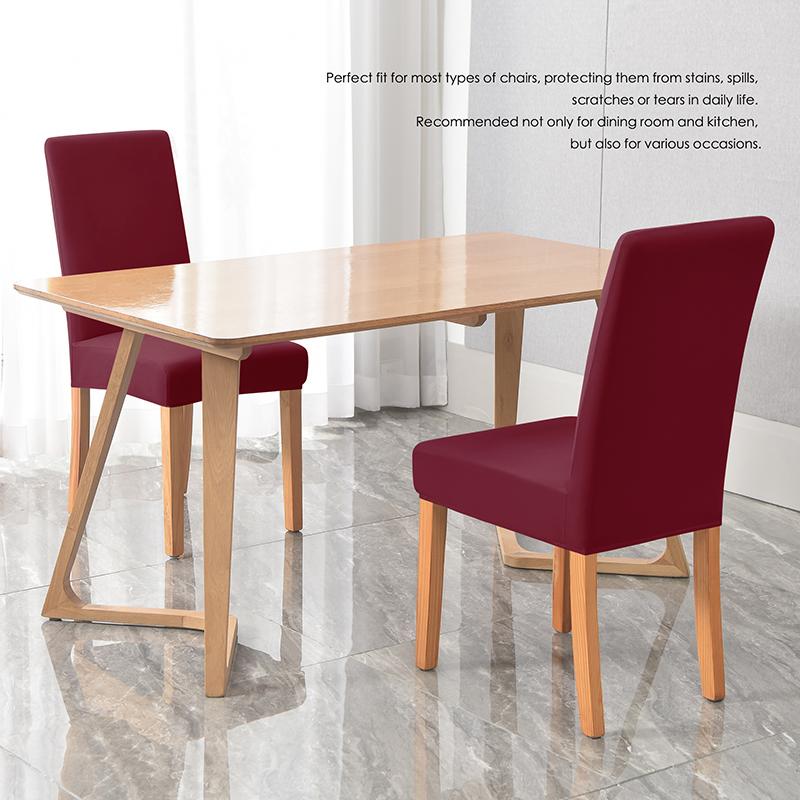 Универсальный антигрязный чехол на стул, бежевый, эластичный, мягкий, однотонный, тканевый, чехлы на стулья для столовой, свадьбы, домашнего декора, защитные чехлы для сидений