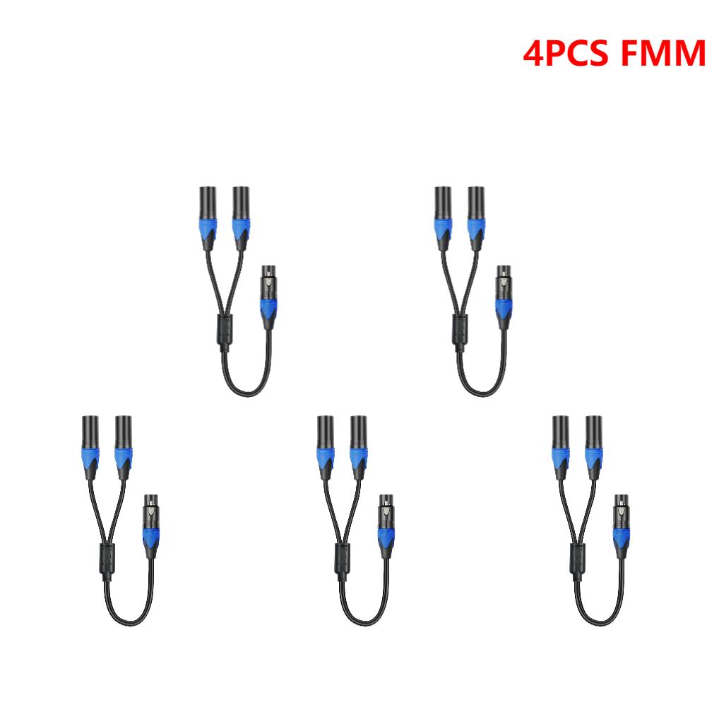 1-5pcs 50cm Female To 2 Male XLR Y Cable Microphone Splitter Cord Audio Micphone Cable Adapter for Amplifier Microphone Mixer