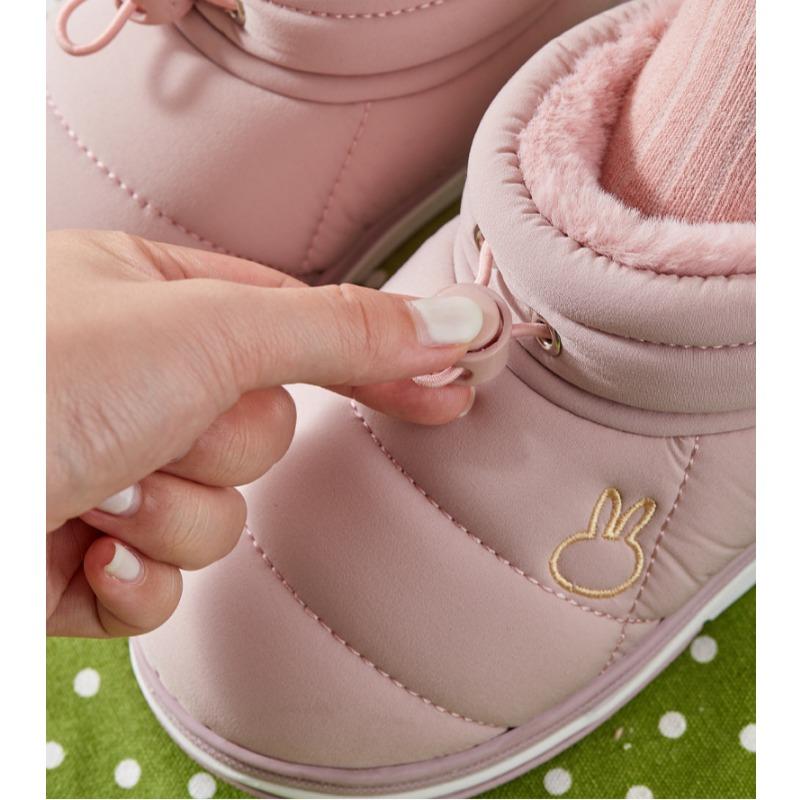 Детские хлопковые тапочки зимнего сезона, милые теплые домашние хлопковые тапочки для мальчиков и девочек, сумка для снега и детские зимние ботинки