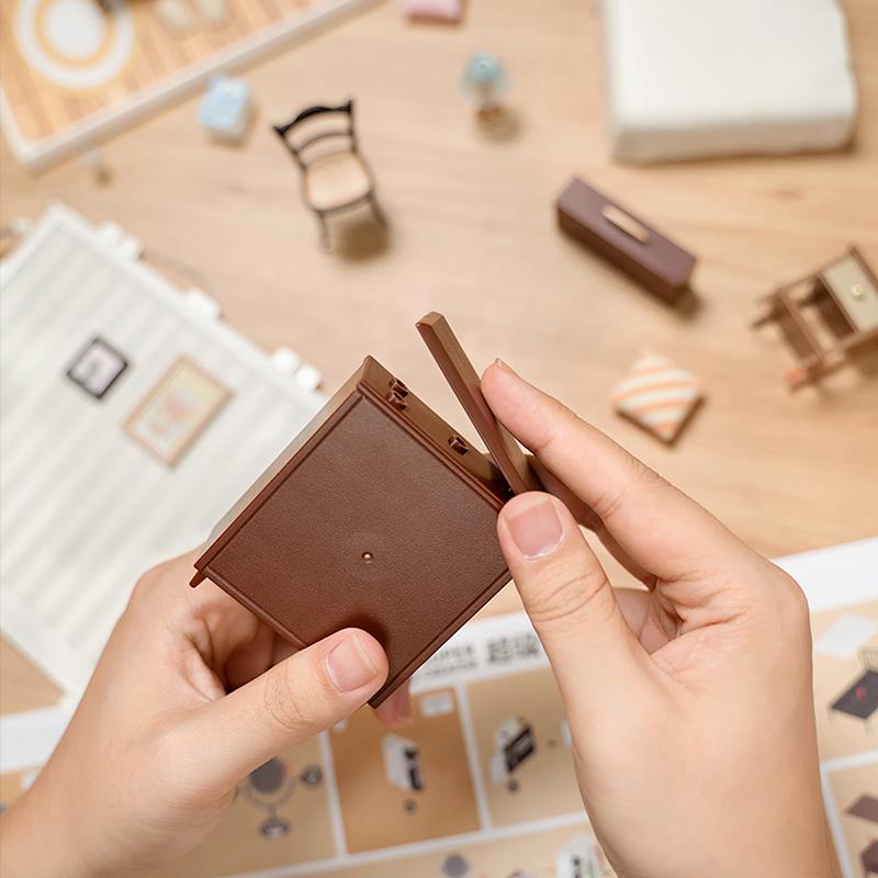 Robotime Rolife 3D Puzzle Super Store Sweet Dream Bedroom Plastic DIY Miniature House Kit Plastic Doll House Building Set Toy