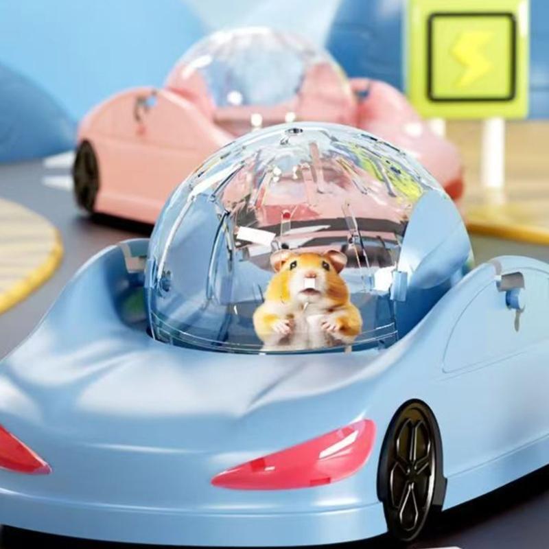 Hamster Race Car Toy Transparent Running Ball Vehicle for Safe and Fun Home Exercise with Easy Assembly and Cleaning