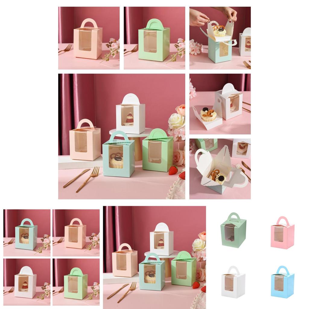 Colorful And Durable Cupcake Packaging For Takeout And Delivery
