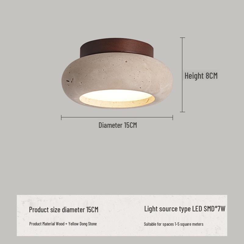 Настенный светильник Ваби-Саби в стиле середины века кремового цвета для спальни или гостиной