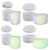 4 комплекта силиконовых форм с крышкой, форма для литья бетона, гладкие полосы, антипригарное покрытие, сделай сам, форма для хранения ювелирных изделий из эпоксидной смолы