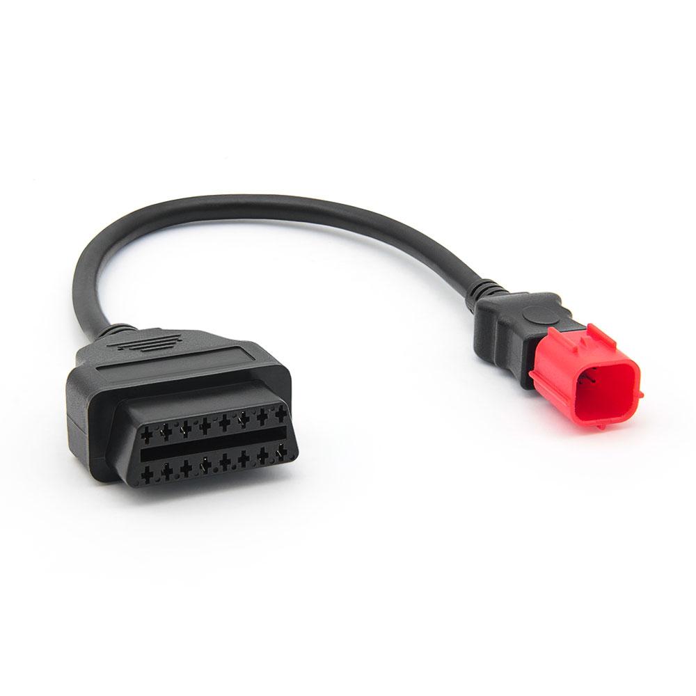 Совместимый для Honda 6-контактный на 16-контактный OBD2 Мото Мотоцикл Мотобайк удлинительный соединительный кабель Автомобильный диагностический кабель