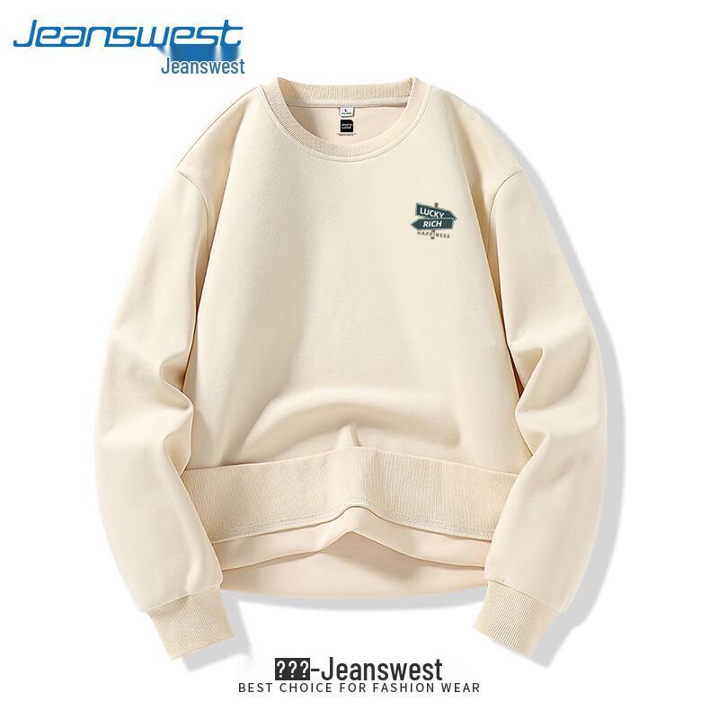 Мужская толстовка с круглым вырезом из смесовой хлопковой ткани Jeanswest