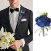 4PCS Boutonniere for Men Corsage and Boutonniere Set Corsage Wristlet for Prom Decor Wedding Flowers Accessories Party Suit Decoration