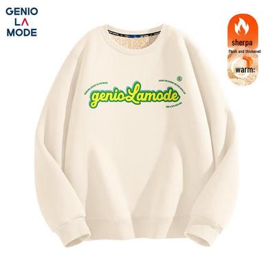 GENIOLAMODE Мужской худи с флисовой подкладкой, тяжелый вес