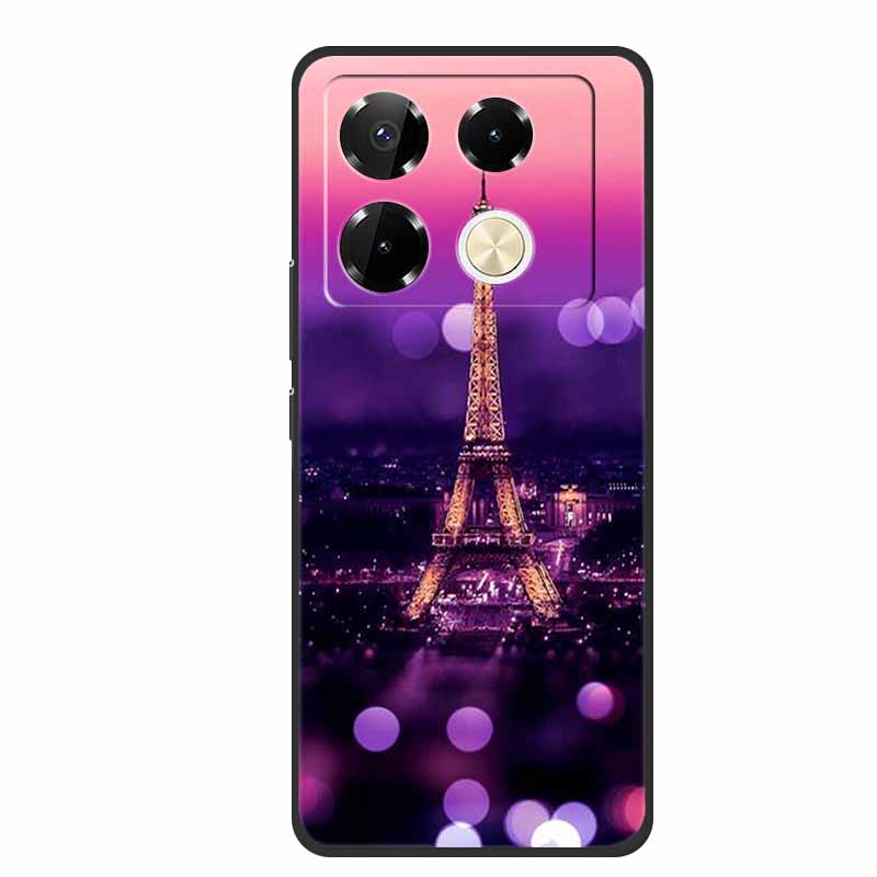 Чехол для Infinix Note 40 Pro 4G, мягкий силиконовый задний чехол из ТПУ для телефонов Infinix Note40 X6850 X6853, оригинальный цветной Capa