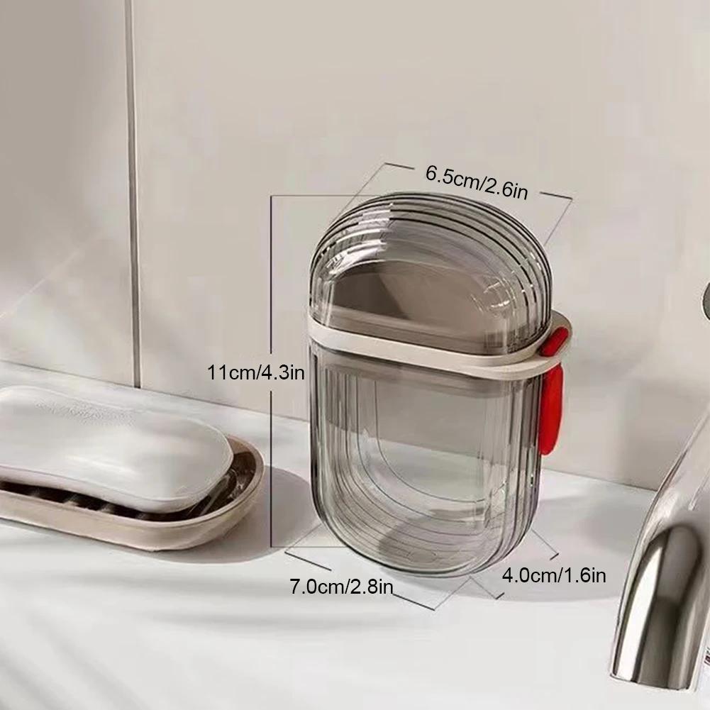Plastic Soap Dish Travel Box Holder Container With Lid Durable Soap Case Strong Sealing Organizer Bathroom Home Outdoor Hiking