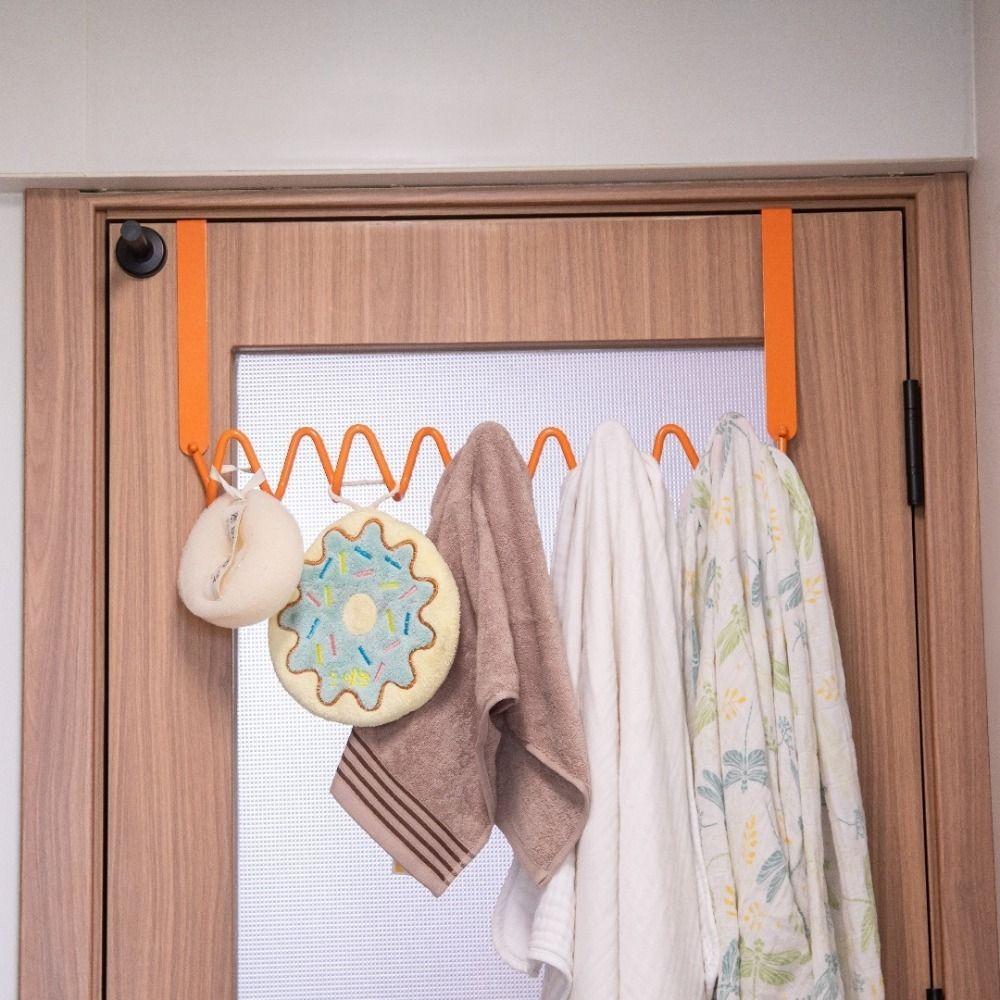 Moisture-proof Metal Wall Hook Colorful Key Hook Rack Wall Row Hook Wave Wall Hooks for Home