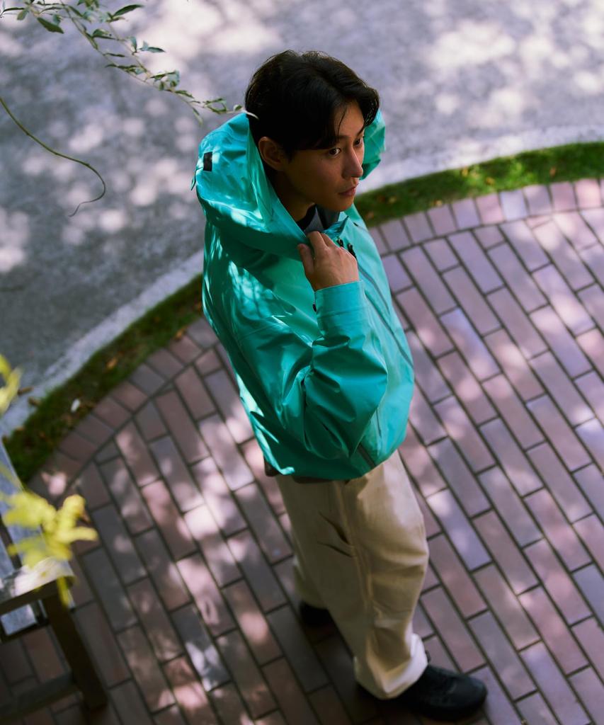 Snow Peak Rain Jacket Rain Jacket Raincoat LIGHT GREEN L GORE-TEX JK-26SU014 Men's Women's