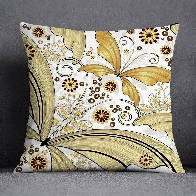 Ретро бабочка квадратная наволочка украшение для дома и офиса наволочка