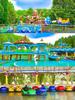 Large Outdoor Children’s Carousel with Flying Chairs - Amusement Park Merry-Go-Round