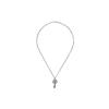 Gucci GG Marmont Double G Key Pendant Vintage Finish Shiny 925 Silver Necklace Men necklace 627757-J8400-0701