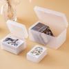Card Storage Box Transparent Desktop Small Items Sundries With Lid Storage Box Card Drawer Storage Box Organizing Box
