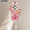 KEYSION Cute Ear 3D Cartoon Case for TECNO Spark 30C with Bracelet Soft Silicone Shockproof Phone Cover for TECNO Spark 30C