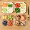 Тарелки ZISIZ с четырьмя отделениями для соусов и закусок (5-Pack)