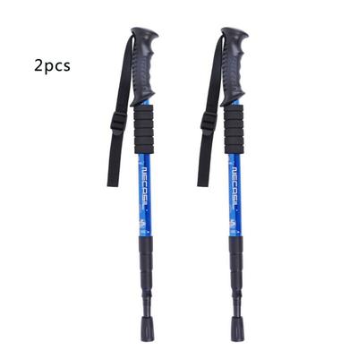 2 шт., треккинговые палки, регулируемые противоударные, сверхлегкие, альпинистские палки, телескопические, сверхлегкие, для пеших прогулок, путешествий, нескользящая палка