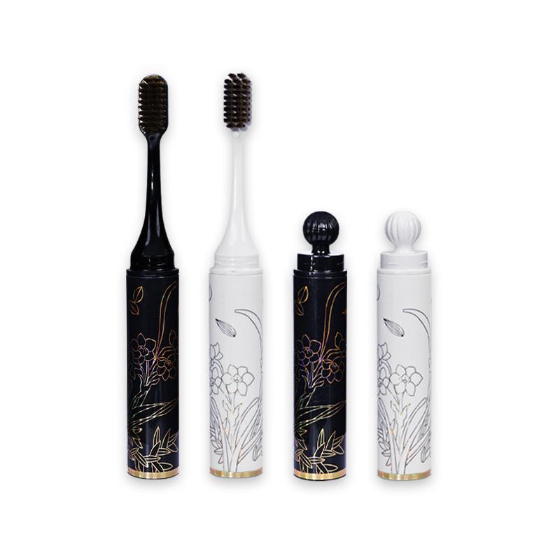 1/2 Pcs Toothbrush Soft Bristled Toothbrush Lipstick Detachable Handle For Men And Women Travel Size Dental Care Tool