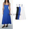 Summer New Women Clothes Laminated Decorative Poplin Midi Dress 3152317 3743035 8216035