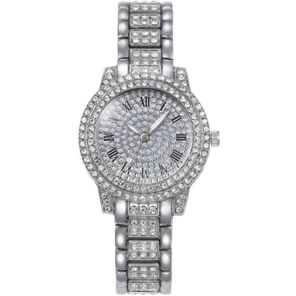 Красивые женские часы-браслет Рог изобилия Женские часы с бриллиантами Кварцевые часы