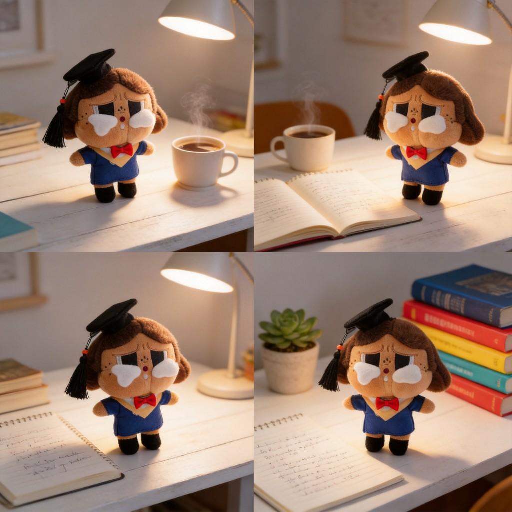 Crybaby Sunset Concert Series Student Themed Soft Plush Toy Keyring With Short Plush Material For Bag Accessories