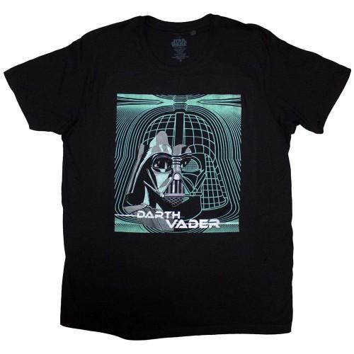 STAR WARS Unisex Adult Darth Vader Grid Mask T-Shirt