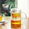 Separation Transparent Tea Maker Glass Filter Fair Cup Glass Teapot with Filter Loose Tea
