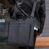 Tantin Leather Men'S Tote Bag T21355 Helmet Bag Black