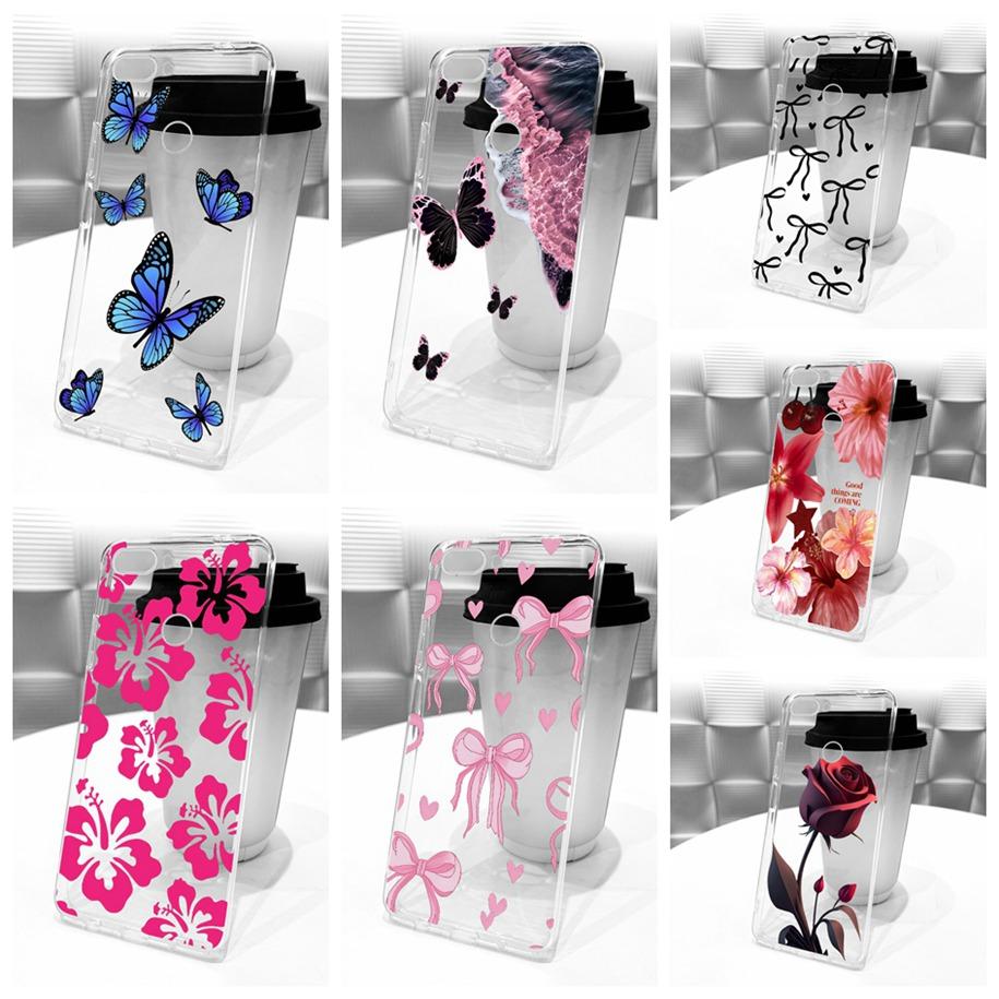 5.65" Case For Huawei P Smart 2018 Cover FIG-LX1 FIG-LX2 FIG-LX3 Funda New Stylish Flower Soft Slim Silicone Bumper PSmart Shell