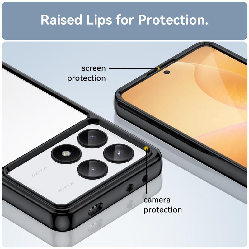 Чехол для Poco F6 Pro Чехол для Poco F6 Pro 5G 6,67 дюйма Цветной мягкий силиконовый прозрачный бампер для Xiaomi Poco F6 Pro