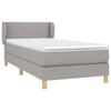 Maison Exclusive - Sommier à lattes de lit avec matelas Gris clair 100x200cm Tissu