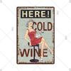 Retro Metal Plate Drink Tin Sign Funny Beer Wine Lover Vintage Metal Plaque for Bar Pub Club Kitchen Home Man Cave Wall Decor