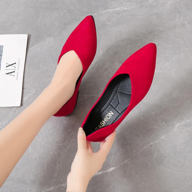 Женские туфли на плоской подошве с острым носком, однотонные туфли без застежек, повседневные дышащие балетки, женские туфли на плоской подошве, лоферы