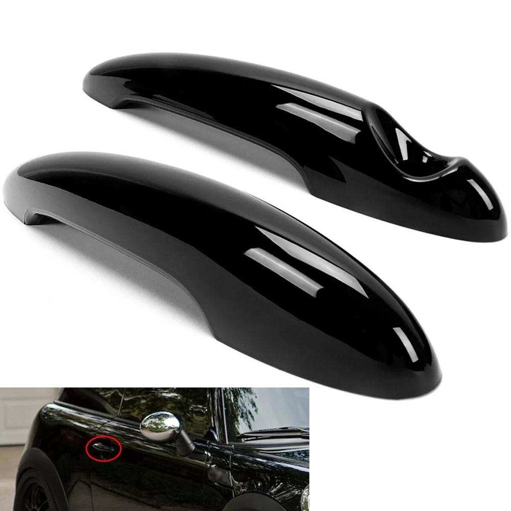 Instantly Elevate Your For MINI's Look with Glossy Black Door Handle Covers For Cooper S R50 R52 R55 R56 R59 R61