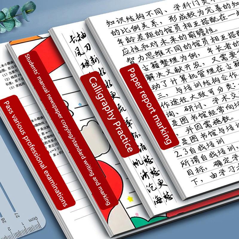 Трафарет для каллиграфии, прямая линия А4, прозрачная линейка, инструмент для письма, геометрический шаблон