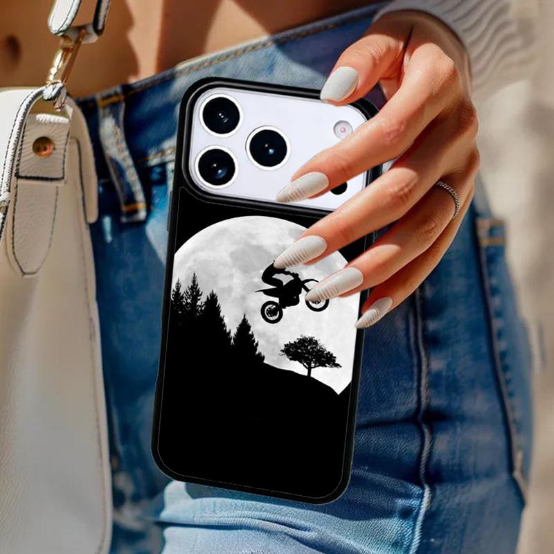 Чехол для телефона для мотоцикла Мотокросс Спортивный чехол для iPhone 17 Air 14 15 13 12 Max Чехол для Apple 16e 11 Pro Max Plus Coque