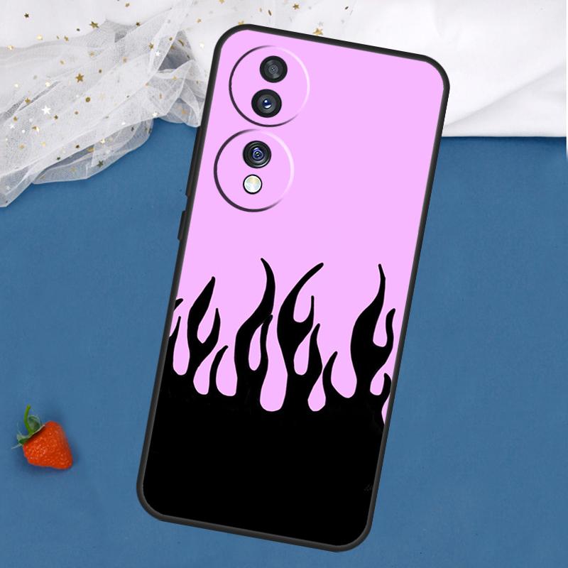 Модный дизайн Чехол с рисунком пламени Для Honor Magic 7 5 6 Lite 8 Pro 200 400 50 70 90 X8c X8b X9a X9b X9c X9d Win RT Чехол