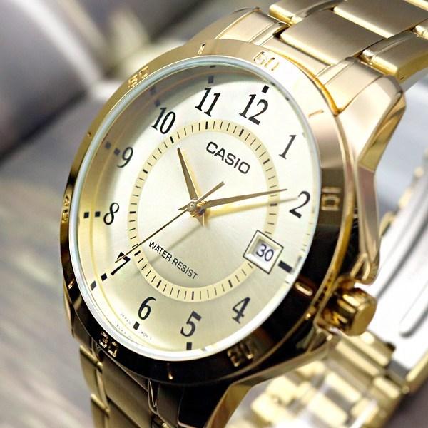 Casio Мужские золотые металлические часы