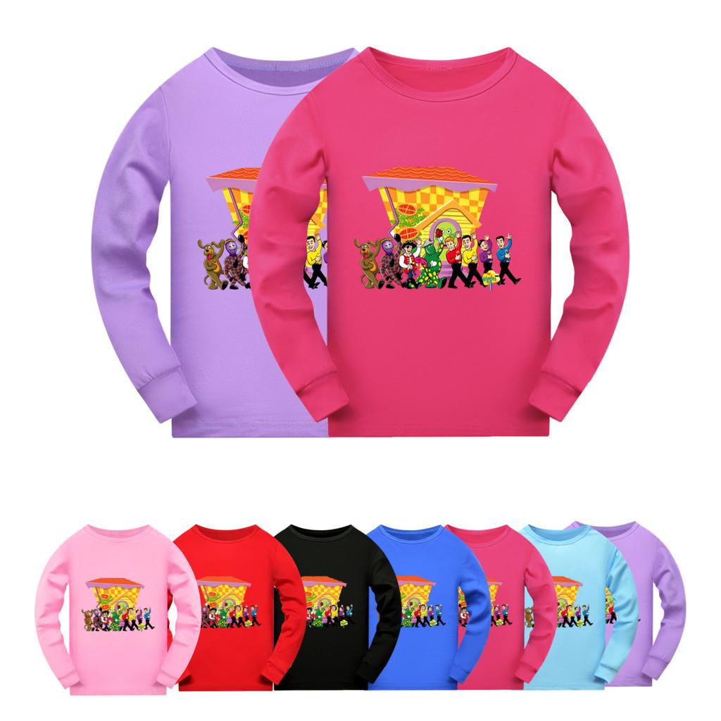 5750 Детская футболка с длинными рукавами "The Wiggles" для мальчиков и девочек
