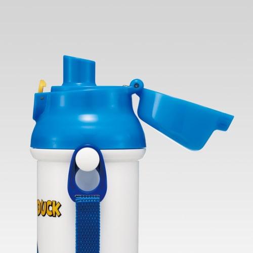Skater Children's Water Bottle, 480ml, Direct Drinking, Plastic, One-Touch Operation, Dishwasher Safe, Made in Japan, Disney Donald Duck Design, for B