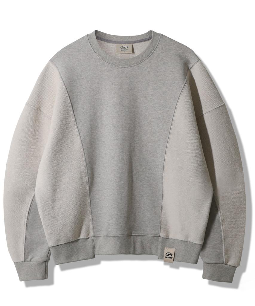 GUBIN Reverse Pattern Sweatshirt - Gray